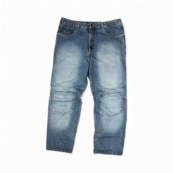 Marithe Francois Girbaud Vintage Denim Baggy Y2K Rave Jnco Jeans Size 42 - Picture 1 of 8